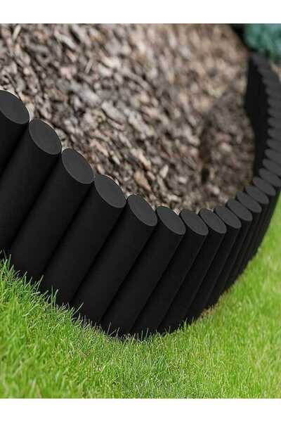 Star Gardentools Star Garden Siyah Plastik Çim Bordürü 2.3 Metre Çim Ayırıcı