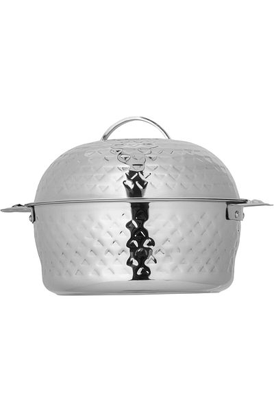 ALSAIF Vista Hot Pot S/s Thermal Serving Bowl With Two Handles, 5l Silver