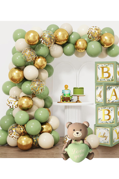 Patladı Gitti Σετ Κουτιού Μωρού Adaçayı και Πράσινου Μούχλας, Χρυσών Κομφετί ...