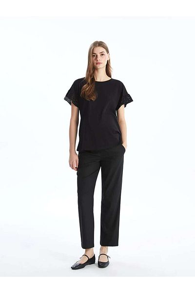LC Waikiki Lcwaikiki Maternity Black Tummy Panelled Maternity Pants