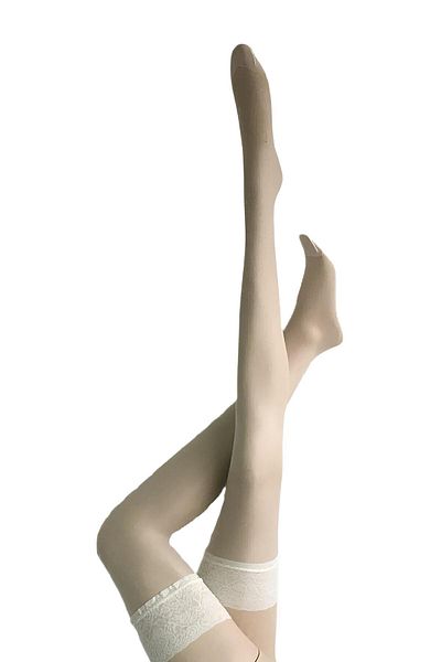 Daymod Party 15 Silicone Lacy Garter Stockings Bone