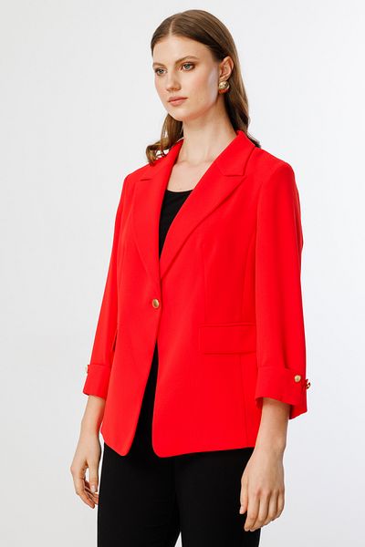 Ekol Single Button Cover Pocket Jacket