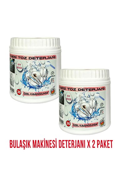 IVY ROSE Hepsi Bir Arada Bulaşık Makinesi Deterjanı Toz 2 Paket 70 Yıkama