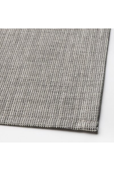 IKEA Svartsenap Grey Cotton Tablecloth 145x240 Cm – Yarn-dyed, Washable & Soft For Everyday Dining
