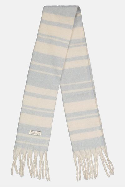 VINTAGE HAVANA Women Stripes Knitted Scarf 190 L x 45 W cm, Multicolor