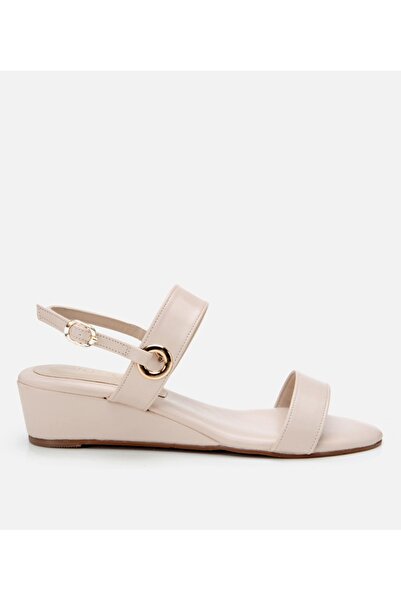 Hotiç Kadın Bej Dolgu Topuklu Sandalet