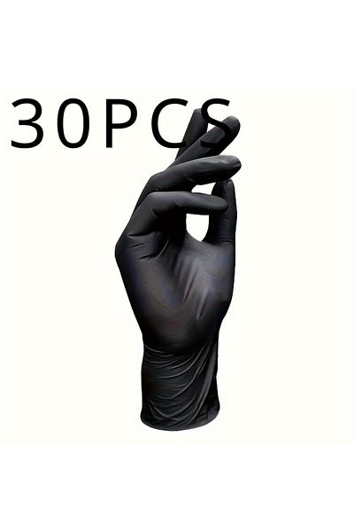 Choice XL 30PCS 30/60/100PCS Disposable black nitrile gloves,waterproof black nitrile gloves for household