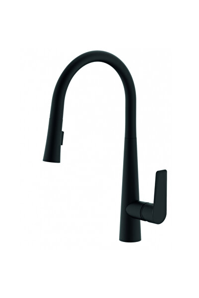 Creavit تجهيزات المطبخ الحلزونية باللون الأسود غير اللامع