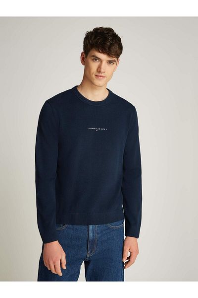 Tommy Hilfiger Pánský svetr Tjm - tmavě modrá