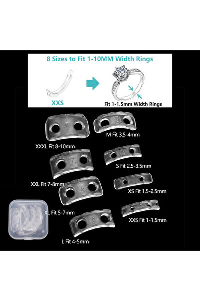 Choice النمط 3، 4 قطع/مجموعة، أدوات حلزونية شفافة، منظم حجم حلقة زنبركية، مُح...