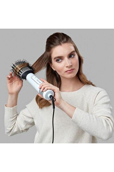 Remington Remington Hydraluxe AS8901 Hot Air Brush, 1200 W, Hydracare, Ion Generator (White/Beige)