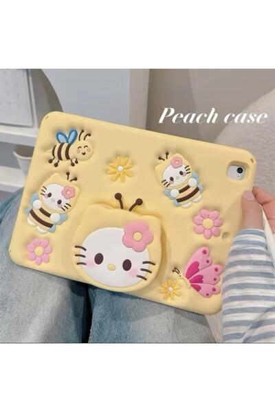 Alfa MEC Casper Via 10.4 inç Kılıf Üniversal Arı Standlı Askılı Kılıf+Kalem Çocuklara Özel Karakterli