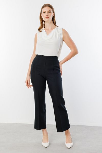 Mi Pret a Porter Mi Wide Leg Fabric Trousers