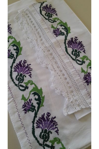 Papatyam Cloth Mesh - (200X100) Meter 1 Piece, Pillow (70X45) 50 Places Lace/Dowry & Vintage Hand Work