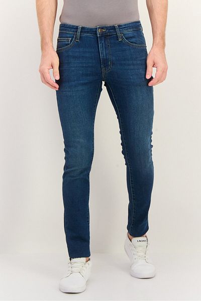Riders by Lee Men Skinny Fit Washed Stretchable Jeans, Blue