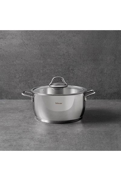 Hisar Teos Steel Deep Pot 20 cm