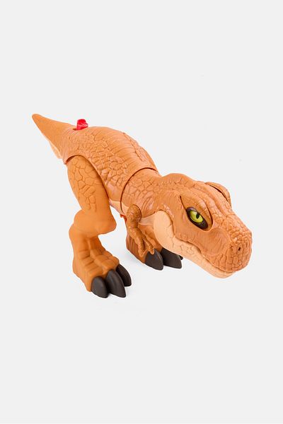 Jungle World Imaginext Thrashin Action T-rex Dinosaur, Orange