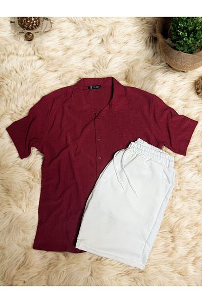 Gameyal Men's Set of 2 - Shorts and Shirt Set, Comfortable Fit Wrinkle and Pocket Detailed Description