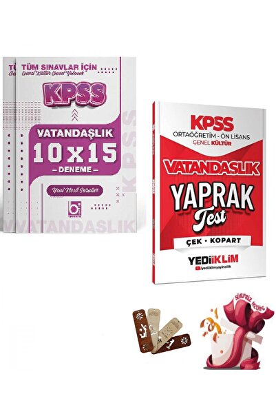 Yediiklim Yayınları Yediiklim 2026 KPSS Lise Ortaöğretim Ön Lisans Vatandaşlı...