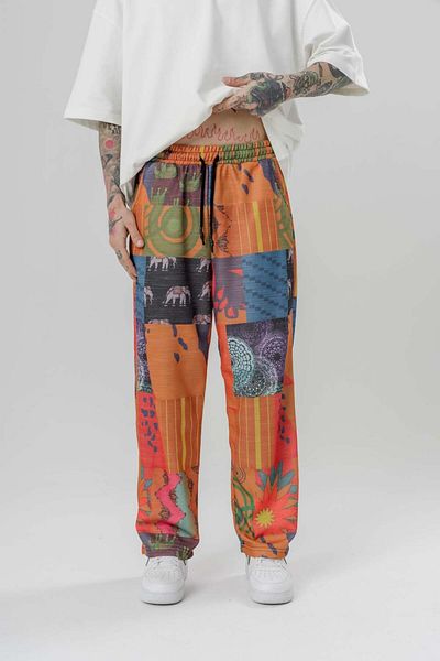 go gang own Tenshi Walk Waist Elastic Baggy Pants