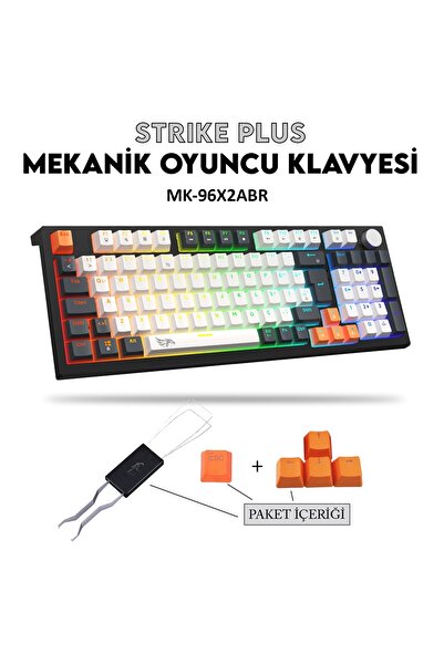 gameagle Strike Plus MK-96X2ABR Mekanik Kablolu Işıklı Klavye