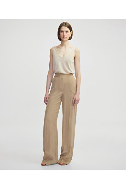 İpekyol Nervür dikişli wide leg pantolon