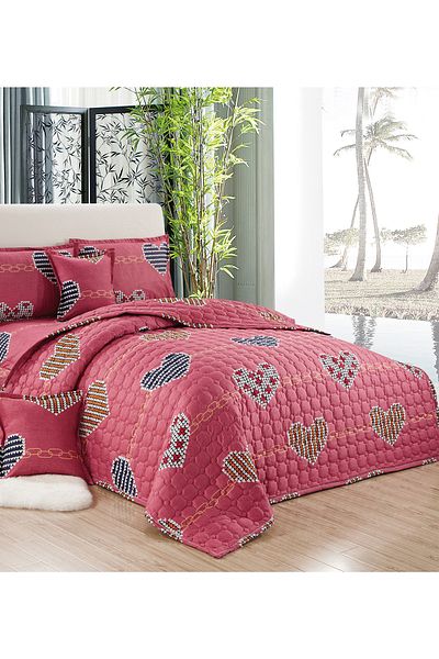 Generic Compressed Comforter Set Twin Size Tow color, 4 Pieces, Single Size 160x210cm G3
