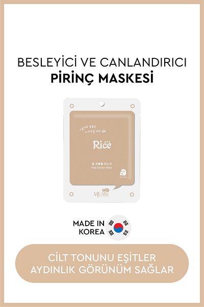 Mjcare On Rice Extract Mask - Rice Extract Face Mask