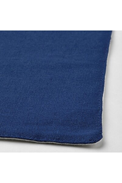 IKEA NISSÖGA Place mat, white/dark blue, 45 x 35 cm