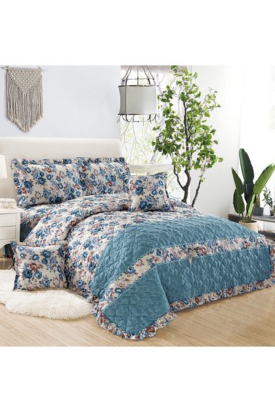 Generic Compressed Comforter Set Twin Size Tow color, 4 Pieces, Single Size 160x210cm G2