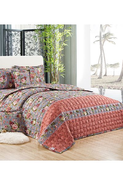 Generic Compressed Comforter Set Twin Size Tow color, 4 Pieces, Single Size 160x210cm G3