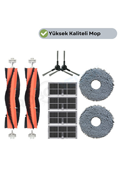 robotyedek مجموعة فرشاة تنظيف متوافقة مع Dreame X30 Ultra (RLX56CE) مع فلتر ه...