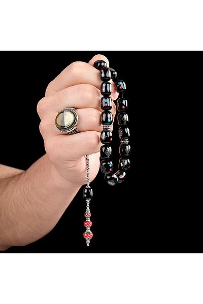 TESBİHCİBABA Friend Legend Capsule Cut Erzurum Oltu Stone Rosary