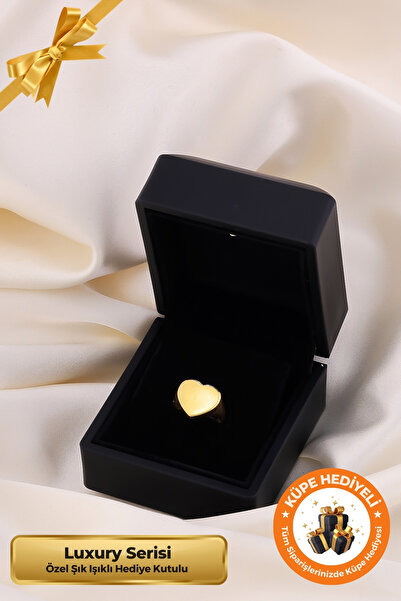 Lucente Jewellery Luxury Serisi Işıklı Hediye Kutulu Ayarlanabilir Kalp 925 A...