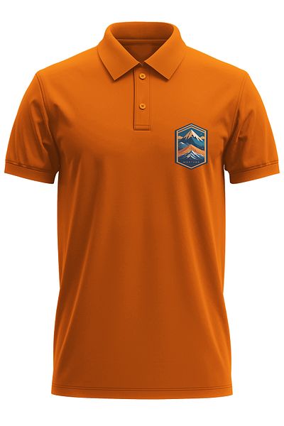 remonz Mountain Printed 100% Cotton Regular Fit Polo Neck T-Shirt
