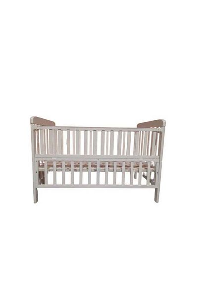 Star Kids Wooden Baby Bed 130x70 cm - White