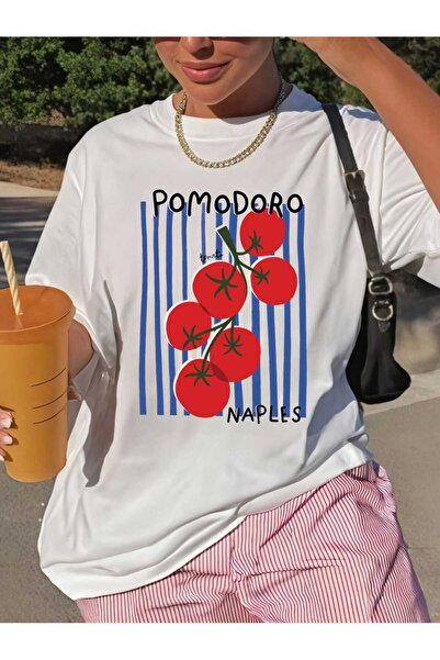 donamod تي شيرت بطبعة بومودورو