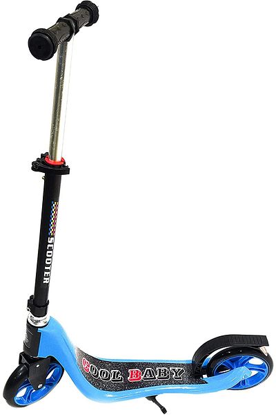 Generic Foldable Kick Scooters for Kids, Ages 6-12, Big Wheels, Adjustable Handle, Rear Fender Brake