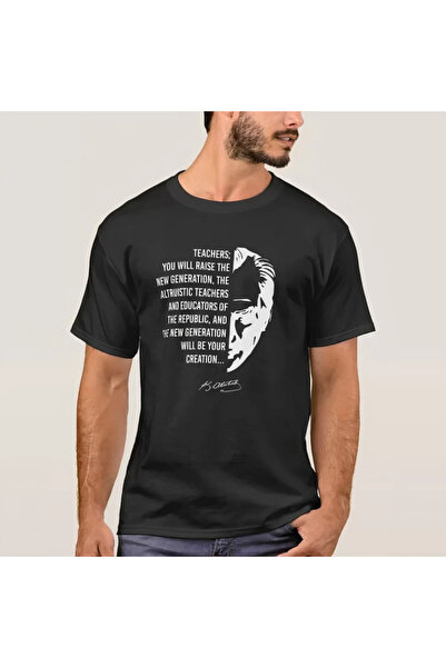 Vacrol Balmior cu imprimeu noiembrie Ziua Profesorului tricou - Negru