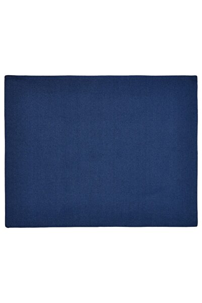 IKEA NISSÖGA Place mat, white/dark blue, 45 x 35 cm