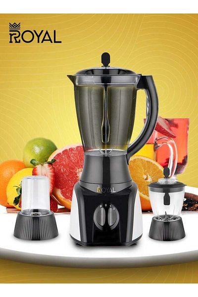 Royal خلاط مطبخ كهربائي ٣ في ١، سعة ١.٥ لتر، سرعتان، ٤٠٠ واط، موديل RA-BG159