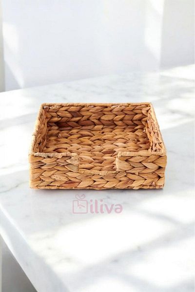 İLİVA Wicker Napkin Holder Table Top Napkin Holder