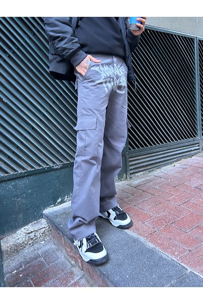 KOTOLOG Unisex Grunge Bagfi Elastic Shoes Snow Pocket Pantalon Jean