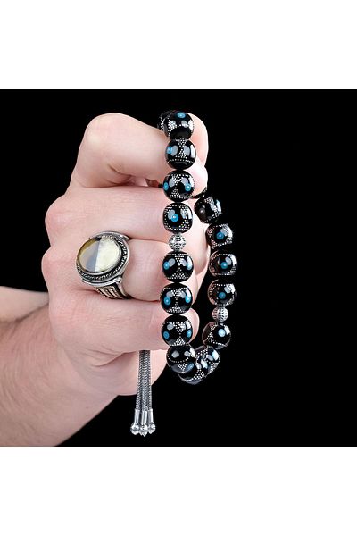 TESBİHCİBABA Friend Legend Mineli Erzurum Oltu Stone Rosary