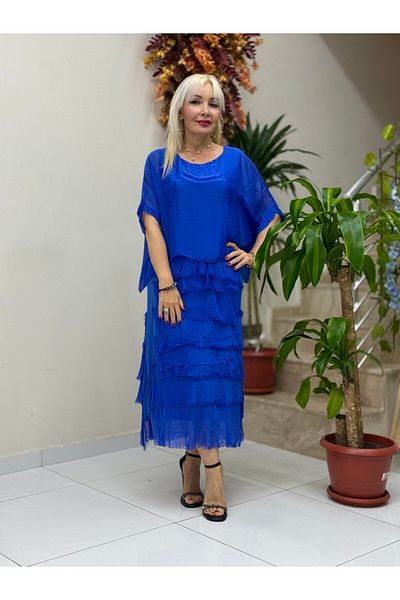 Punta Otantik Italian Layered Silk Dress Saks Nc64740