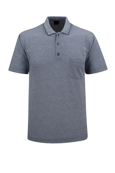 Çizgi Triko Men's Large Size Polo Collar Pocket Classic Fit T-Shirt - 5113Bat