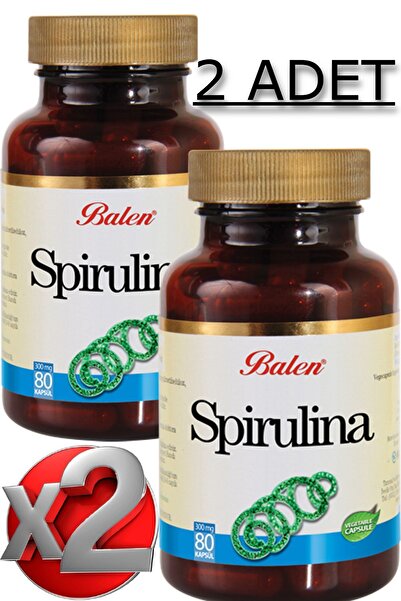 Balen Spirulina 2 Adet (Mavi-Yeşil Alg) 80 Adet Kapsül