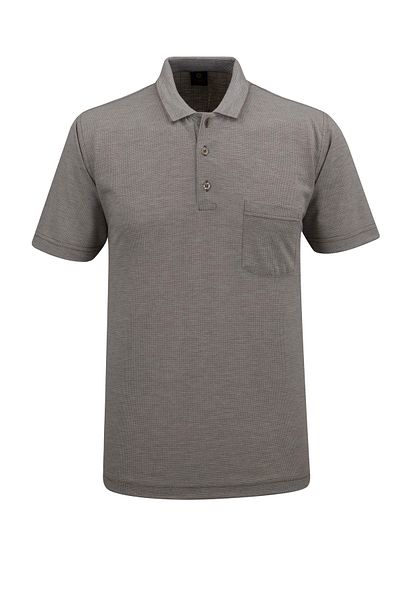 Çizgi Triko Men's Large Size Polo Collar Pocket Classic Fit T-Shirt - 5113Bat
