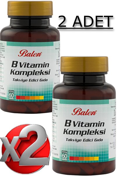 Balen 2 Adet B Vitamini Kompleksi Kapsül 425 MG 60 Adet