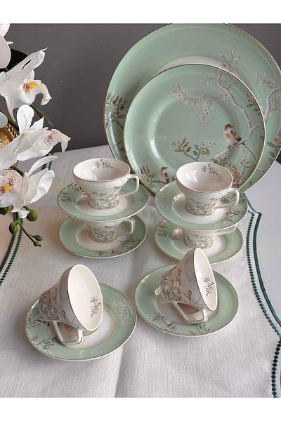 Mikasa Moor Bird Garden 6 Turkish Coffee Cup 90Cc